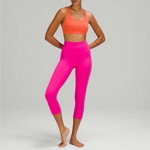 LULULEMON High Rise Align Crop 21" Sonic Pink